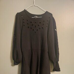 Black Eyelet dress